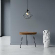 SOLID WOOD Elliptic end table