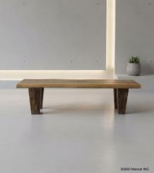 RUSTIC SOLID WOOD BENCH 