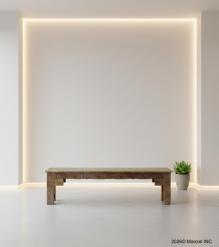 HAND CARVED SOLID WOOD BENCH