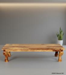 CARVED ROSEWOOD BENCH