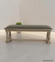 UPHOLSTERED SOLID WOOD BENCH