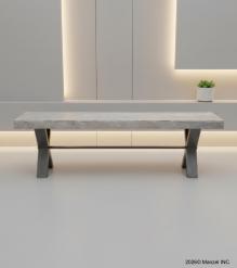 SOLID WOOD & IRON BENCH