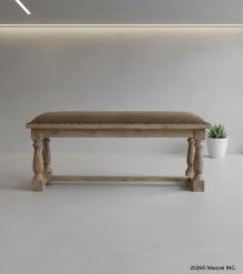 UPHOLSTERED WOOD BENCH
