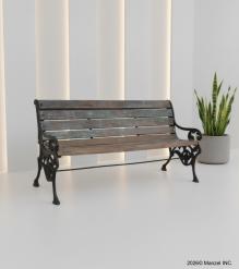 SOLID WOOD & IRON BENCH