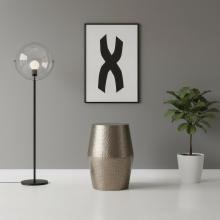 METAL END TABLE
