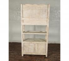 SOLID RECLAIMED TEAK WOOD CABINET WITH DOORS, SHELVES & DISPLAY
