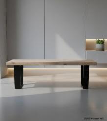 LIVE EDGE SOLID ACACIA WOOD BENCH