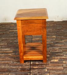 SOLID RECLAIMED TEAK WOOD END TABLE / NIGHT STAND