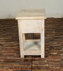 SOLID RECLAIMED TEAK WOOD END TABLE / NIGHT STAND
