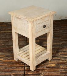 SOLID RECLAIMED TEAK WOOD END TABLE / NIGHT STAND