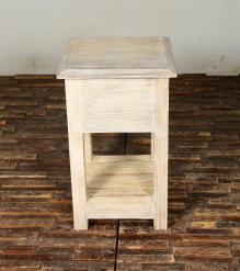 SOLID RECLAIMED TEAK WOOD END TABLE / NIGHT STAND