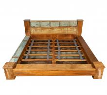 KING SOLID RECLAIMED TEAK WOOD BED