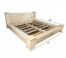KING SOLID RECLAIMED TEAK WOOD BED