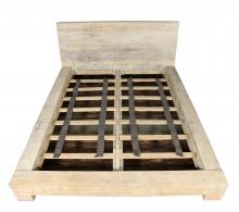 QUEEN SOLID RECLAIMED TEAK WOOD BED