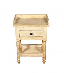 SOLID RECLAIMED TEAK WOOD END TABLE / NIGHT STAND