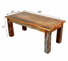 SOLID RECLAIMED TEAK WOOD COFFEE TABLE