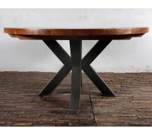 ROUND SOLID RECLAIMED TEAK WOOD DINING TABLE