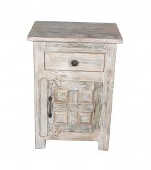 SOLID RECLAIMED TEAK WOOD END TABLE BEDSIDE TABLE