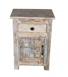 SOLID RECLAIMED TEAK WOOD END TABLE BEDSIDE TABLE