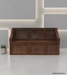 WOODEN BENCH WITH STORAGE