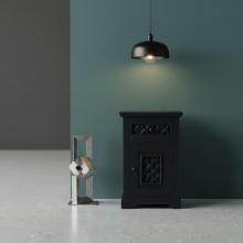 CARVED WOOD END TABLE / NIGHTSTAND