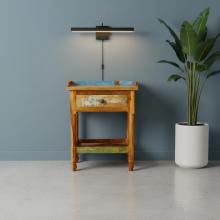 SOLID RECLAIMED TEAK WOOD END TABLE / NIGHTSTAND
