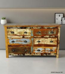 SOLID RECLAIMED TEAK WOOD DRESSER SIDEBOARD BUREAU