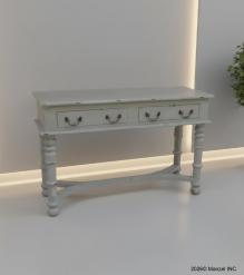 SOLID WOOD 2 DRAWER CONSOLE  TABLE