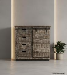 WOODEN SLIDING DOOR SIDE BOARD