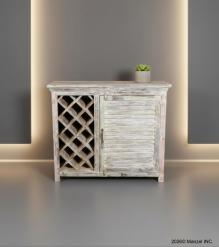 SOLID RECLAIMED TEAK WOOD WINE LIQUOR BAR