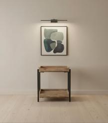 SOLID WOOD & IRON END TABLE
