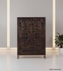 SOLID WOOD HAND CARVED 2 DOOR cabinet