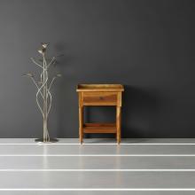 WOODEN 1 DRAWER END TABLE