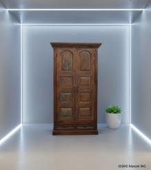 RECLAIMED TEAK WOOD TALL CABINET 