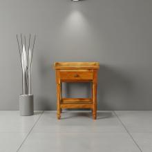 SOLID RECLAIMED TEAK WOOD END TABLE / NIGHTSTAND