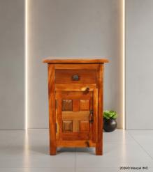 SOLID RECLAIMED TEAK WOOD END TABLE / NIGHTSTAND