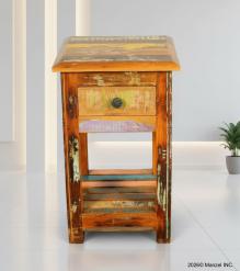 SOLID RECLAIMED TEAK WOOD END TABLE / NIGHT STAND