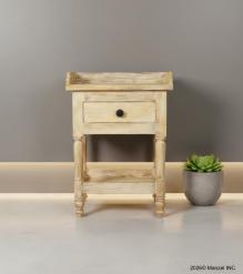 SOLID RECLAIMED TEAK WOOD END TABLE / NIGHT STAND