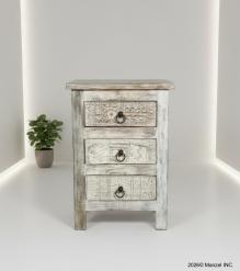 SOLID RECLAIMED TEAK WOOD END TABLE NIGHTSTAND