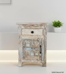 SOLID RECLAIMED TEAK WOOD END TABLE BEDSIDE TABLE