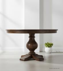 ROUND SOLID WOOD DINING TABLE