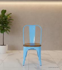 WOODEN IRON CHAIR 