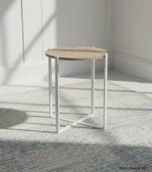 WOOD & IRON SIDE TABLE