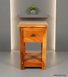 SOLID RECLAIMED TEAK WOOD END TABLE / NIGHT STAND