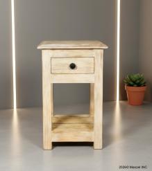 SOLID RECLAIMED TEAK WOOD END TABLE / NIGHT STAND