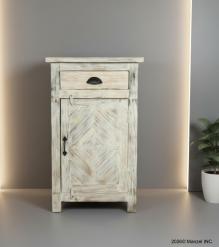 RECLAIMED WOOD 1 DRAWER END TABLE / NIGHTSTAND