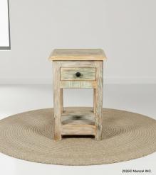 SOLID RECLAIMED TEAK WOOD END TABLE / NIGHT STAND