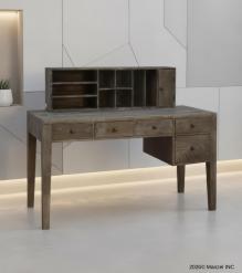 2 PIECE SOLID WOOD DESK + ORGANIZER