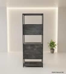 SOLID WOOD & IRON BOOKCASE