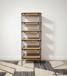 SOLID WOOD & IRON BOOKCASE
